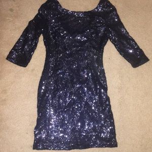 Lulu’s Navy Sequin Dress